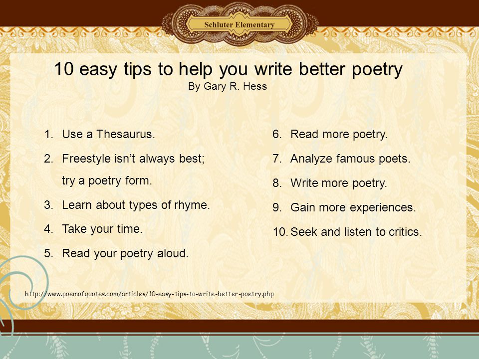 A guide on how to write a poetry critique